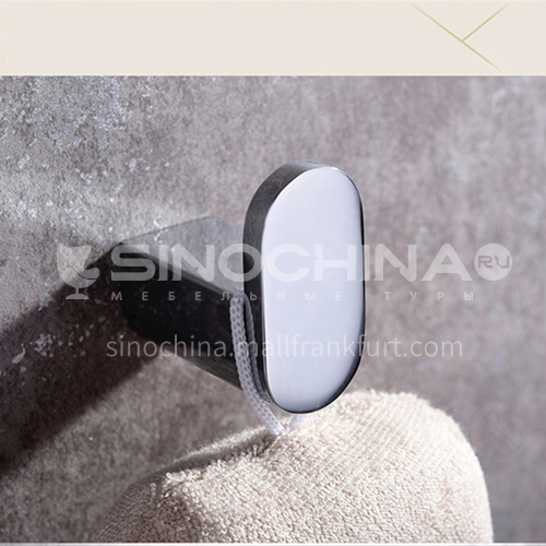 Bathroom accessories Bathroom single coat hook Brass coat and hat hook bathroom pendant coat hook HDP-HI08006